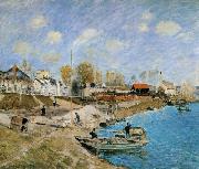 Alfred Sisley Sand on the Quayside,Port Marly oil painting artist